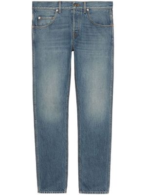 Gucci tapered-leg stonewashed jeans - Blue