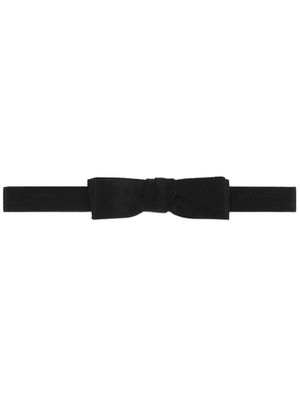 Gucci textured-finish silk bow tie - Black