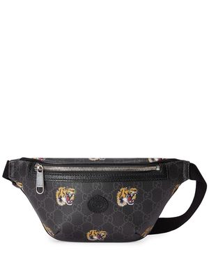 Gucci Tiger-motif belt bag - Black