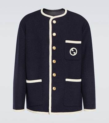 Gucci Tweed embroidered jacket