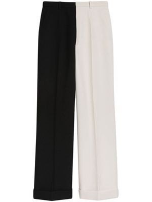 Gucci two-tone wool trousers - Black