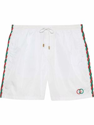 Gucci waterproof Interlocking G shorts - White