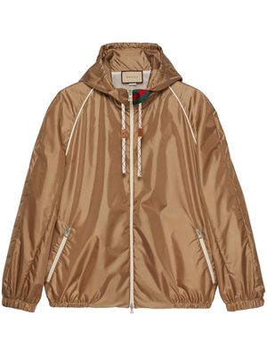 Gucci Web stripe track jacket - Brown