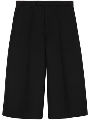 Gucci wide-leg cropped trousers - Black