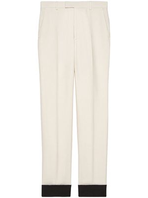 Gucci wool-mohair tailored trousers - White