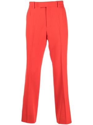 Gucci wool straight-leg trousers - Red