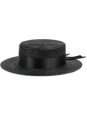 Gucci woven straw sun hat - Black