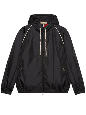 Gucci zip-up hooded jacket - Black
