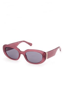 GUESS 54mm Oval Sunglasses in Violet/Other /Violet