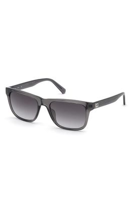 GUESS 55mm Square Sunglasses in Grey/Other /Gradient Smoke