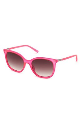 GUESS 55mm Square Sunglasses in Pink /Other /Gradient Brown