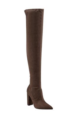 GUESS Abetter 2 Over the Knee Boot in Medium Brown