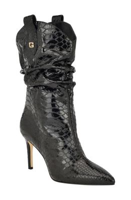 GUESS Benisa Pointed Toe Stiletto Boot in Black