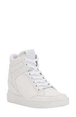 GUESS Blairin Wedge Sneaker in White 141