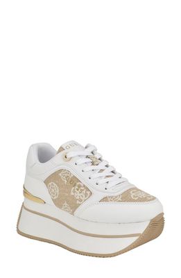 GUESS Camrio 2 Platform Sneaker in White