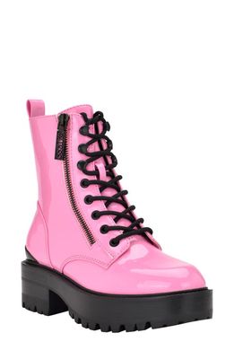 GUESS Fearne Combat Boot in Medium Pink
