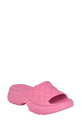 GUESS Fenixy Slide Sandal in Medium Pink