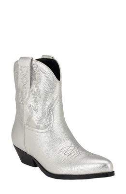 GUESS Ginette Western Boot in Silver