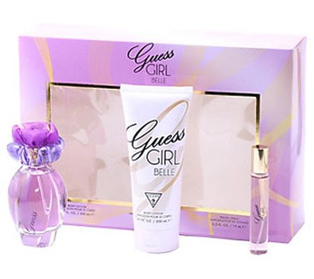 Guess Girl Belle - Ladies EDT 3.4-oz 3-Piece Gift Set