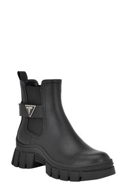 GUESS Hensly Platform Chelsea Boot in Black