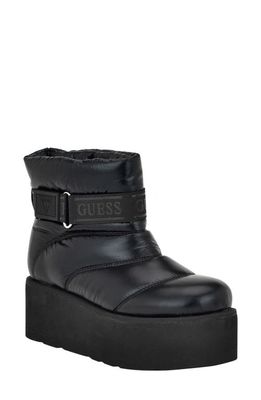 GUESS Jilona Quilted Platform Boot in Black