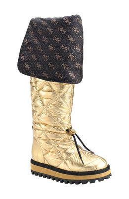 GUESS Ladiva Over the Knee Boot in Gold