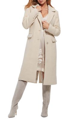 GUESS Laurence Longline Coat in Pearl Oyster Multi