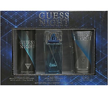 Guess Night - 3.4 EDT Spray 3-Piece Gift Set - Men