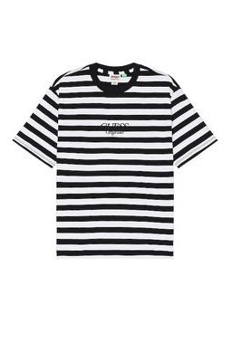 Guess Originals Simple Stripe Tee in Black