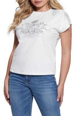 GUESS Royal Fringe Cotton Graphic T-Shirt in G011
