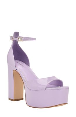 GUESS Selima Ankle Strap Platform Sandal in Medium Purple