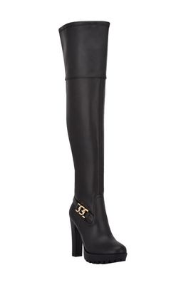 GUESS Tailia Over the Knee Platform Boot in Black