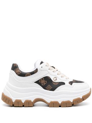 GUESS USA Brecky logo-print sneakers - Brown