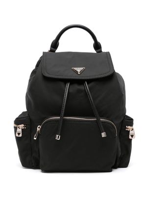 GUESS USA Gemma logo-plaque backpack - Black