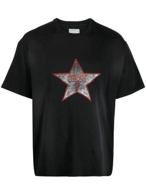 GUESS USA graphic-print cotton T-shirt - Black