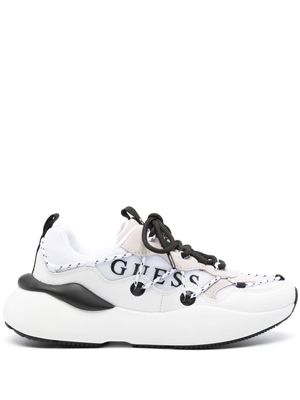 GUESS USA Kimbir panelled low-top sneakers - White