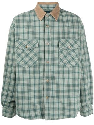 GUESS USA plaid-check shirt jacket - Green