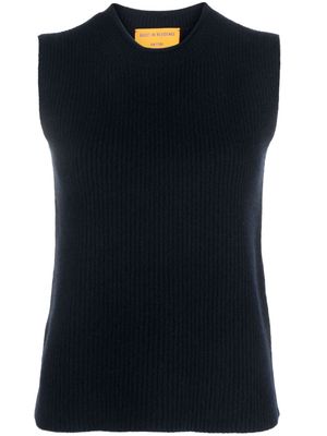 Guest In Residence cashmere ribbed top - Blue