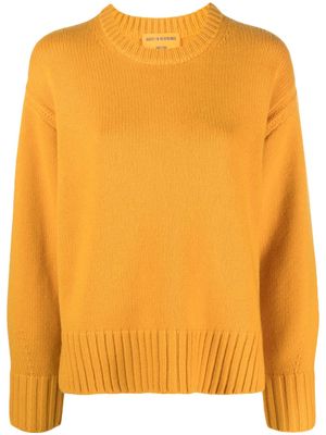 Guest In Residence crew-neck cashmere jumper - Yellow