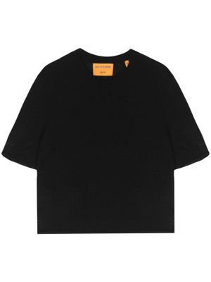 Guest In Residence Featherweight cropped T-shirt - Black