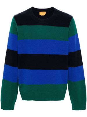 Guest In Residence striped cashmere jumper - Blue