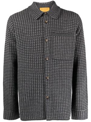 Guest In Residence tweed-work cashmere shirt - Grey