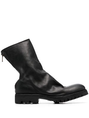 Guidi 50mm zip-up ankle boots - Black