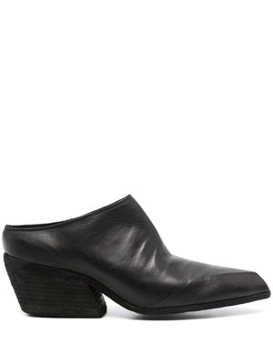 Guidi 65mm leather slippers - Black