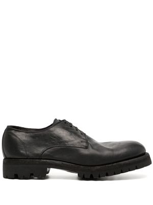 Guidi 792V lace-up leather derby shoes - Black