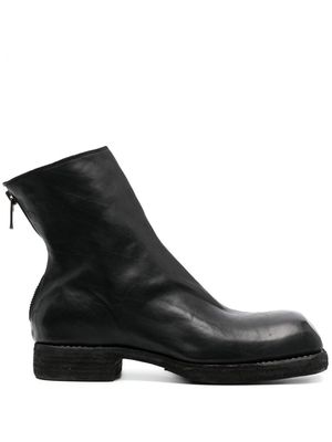 Guidi calf leather ankle boots - Black