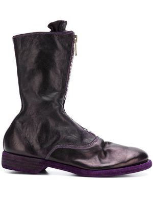 Guidi front zip boots - Purple