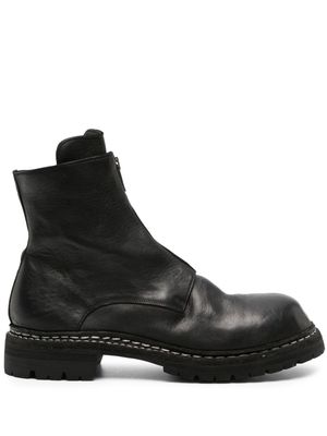 Guidi GR05 leather ankle boots - Black