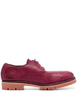 Guidi horse-leather Derby shoes - Pink