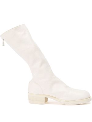 Guidi knee boots - White